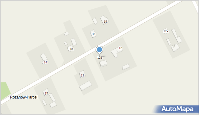 Różanów, Różanów, 12B, mapa Różanów