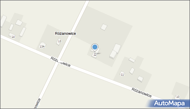Różanowice, Różanowice, 12, mapa Różanowice