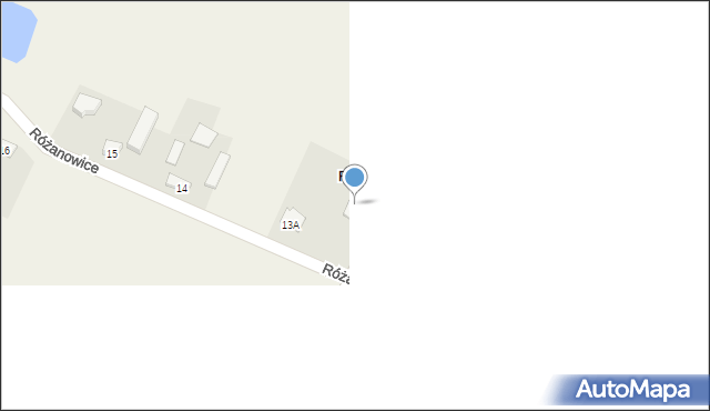 Różanowice, Różanowice, 13, mapa Różanowice
