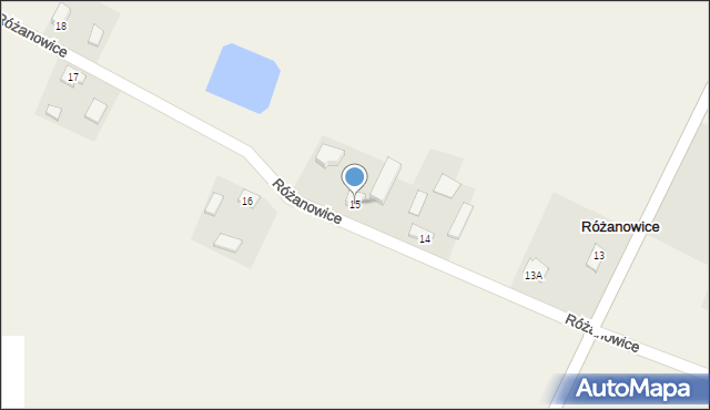 Różanowice, Różanowice, 15, mapa Różanowice