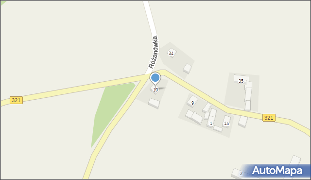 Różanówka, Różanówka, 10, mapa Różanówka
