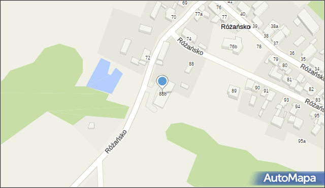 Różańsko, Różańsko, 88b, mapa Różańsko