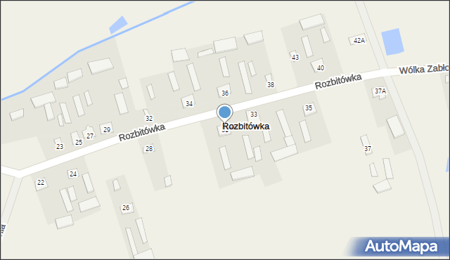 Rozbitówka, Rozbitówka, 31, mapa Rozbitówka