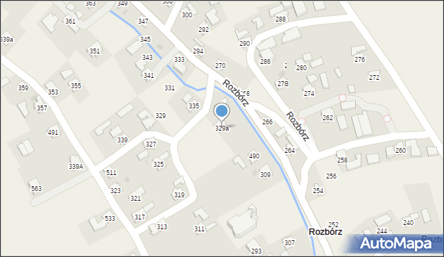 Rozbórz, Rozbórz, 329a, mapa Rozbórz