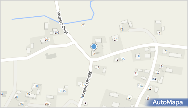 Rozbórz Okrągły, Rozbórz Okrągły, 2, mapa Rozbórz Okrągły