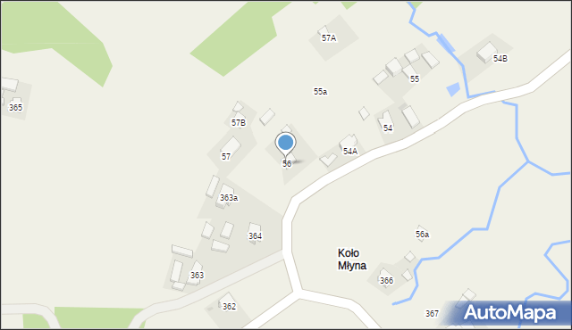 Rozbórz Okrągły, Rozbórz Okrągły, 56, mapa Rozbórz Okrągły