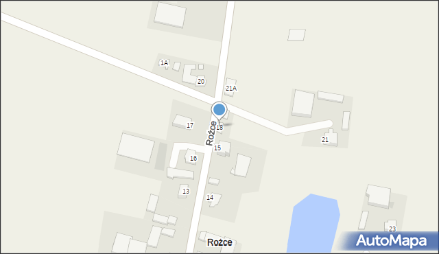 Rożce, Rożce, 18, mapa Rożce