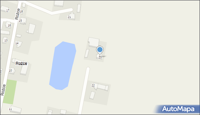Rożce, Rożce, 23, mapa Rożce