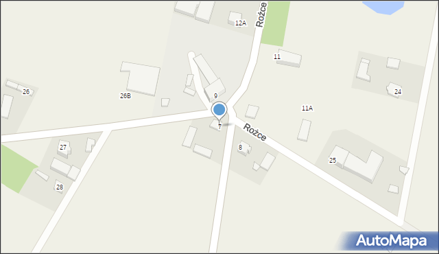 Rożce, Rożce, 7, mapa Rożce