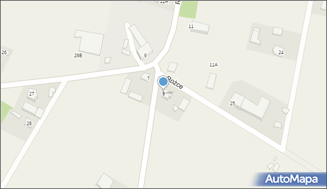 Rożce, Rożce, 8, mapa Rożce