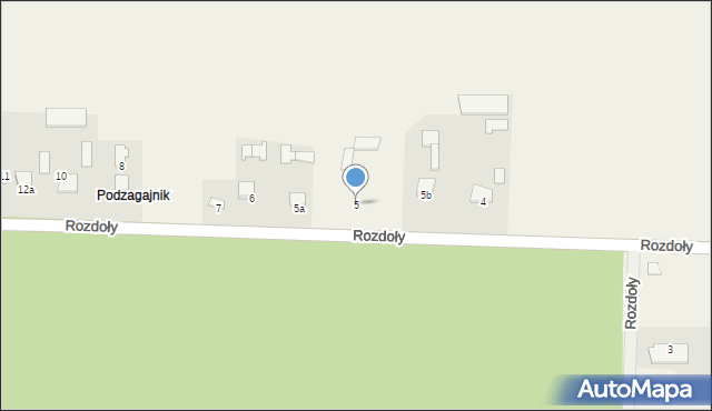 Rozdoły, Rozdoły, 5, mapa Rozdoły