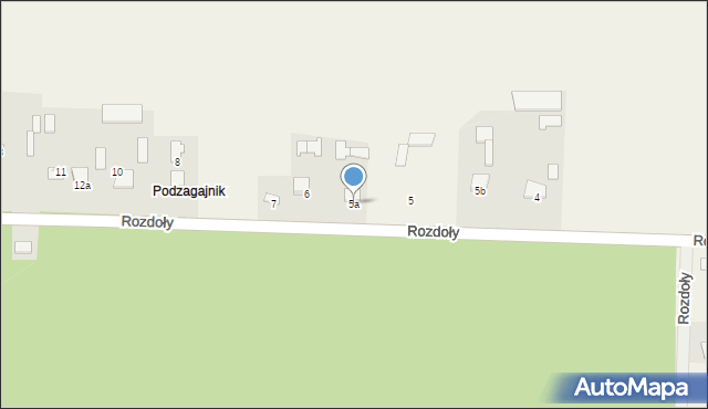 Rozdoły, Rozdoły, 5a, mapa Rozdoły