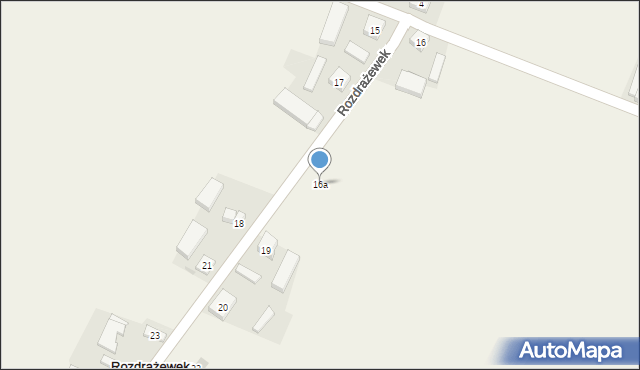 Rozdrażewek, Rozdrażewek, 16a, mapa Rozdrażewek
