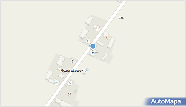 Rozdrażewek, Rozdrażewek, 20, mapa Rozdrażewek