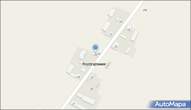 Rozdrażewek, Rozdrażewek, 23, mapa Rozdrażewek