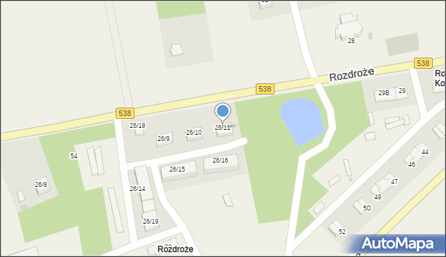 Rozdroże, Rozdroże, 26/11, mapa Rozdroże