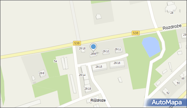 Rozdroże, Rozdroże, 26/9, mapa Rozdroże