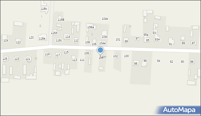 Rożdżałów, Rożdżałów, 105, mapa Rożdżałów