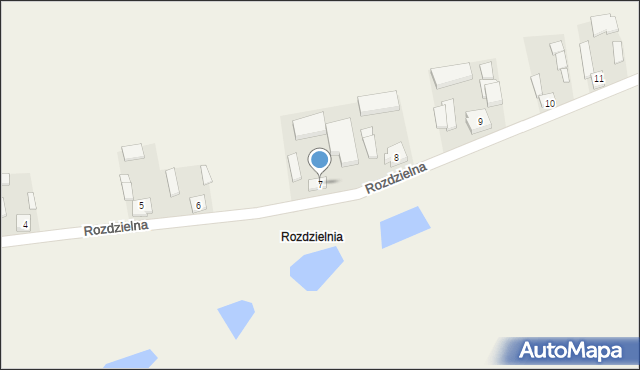 Rozdzielna, Rozdzielna, 7, mapa Rozdzielna