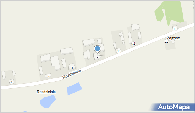 Rozdzielna, Rozdzielna, 9, mapa Rozdzielna