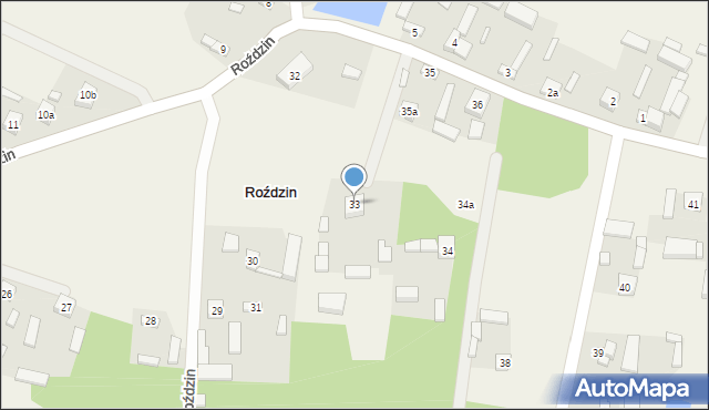 Roździn, Roździn, 33, mapa Roździn