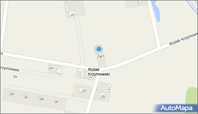 Rożek Krzymowski, Rożek Krzymowski, 17a, mapa Rożek Krzymowski