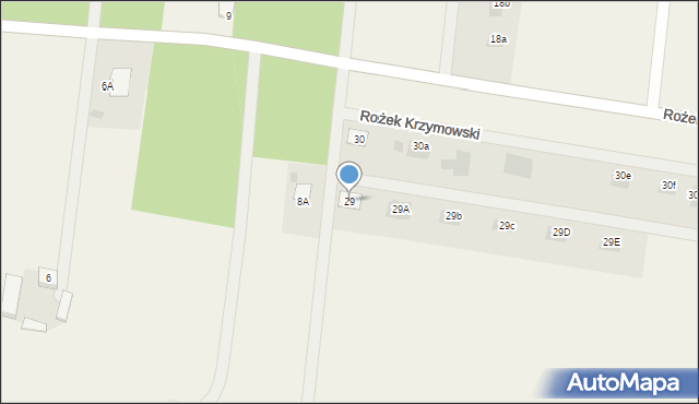 Rożek Krzymowski, Rożek Krzymowski, 29, mapa Rożek Krzymowski