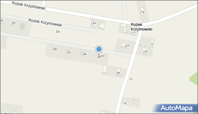Rożek Krzymowski, Rożek Krzymowski, 29l, mapa Rożek Krzymowski