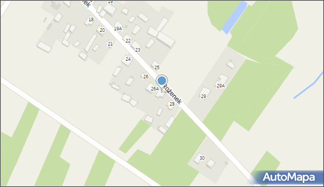 Rożenek, Rożenek, 27, mapa Rożenek