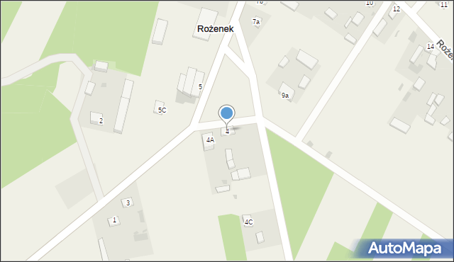 Rożenek, Rożenek, 4, mapa Rożenek