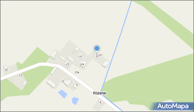 Rożenno, Rożenno, 11, mapa Rożenno