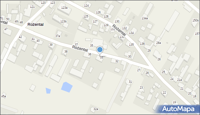 Rożental, Rożental, 34, mapa Rożental