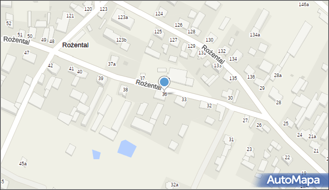 Rożental, Rożental, 36, mapa Rożental