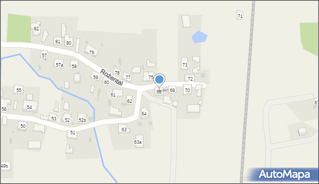 Rożental, Rożental, 68, mapa Rożental