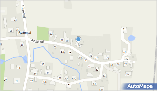 Rożental, Rożental, 79, mapa Rożental