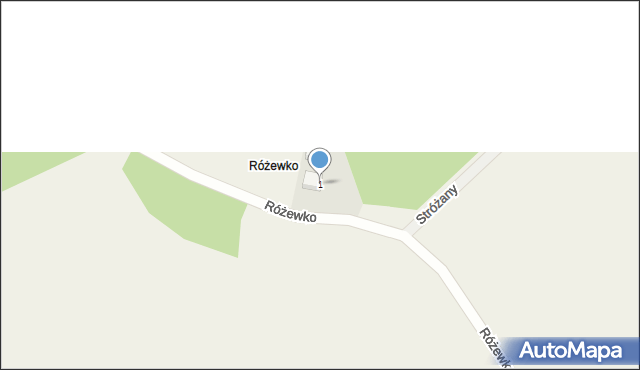 Różewko, Różewko, 1, mapa Różewko