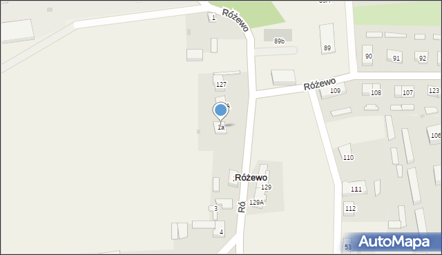 Różewo, Różewo, 1a, mapa Różewo
