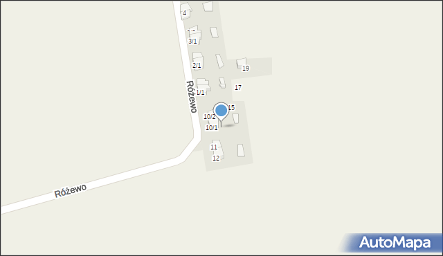 Różewo, Różewo, 13, mapa Różewo