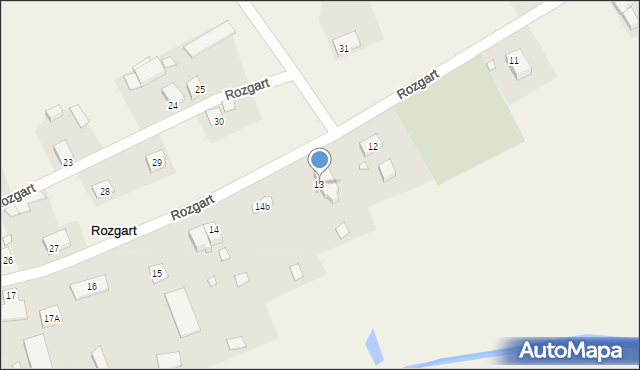 Rozgart, Rozgart, 13, mapa Rozgart
