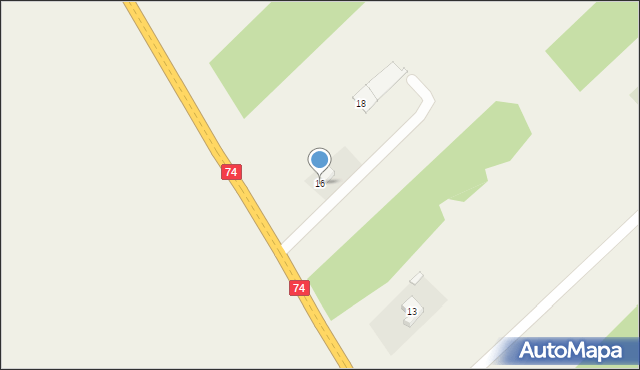 Rozgół, Rozgół, 16, mapa Rozgół