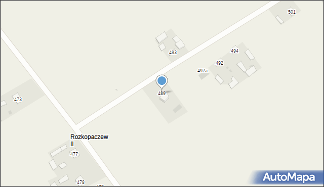 Rozkopaczew, Rozkopaczew, 489, mapa Rozkopaczew