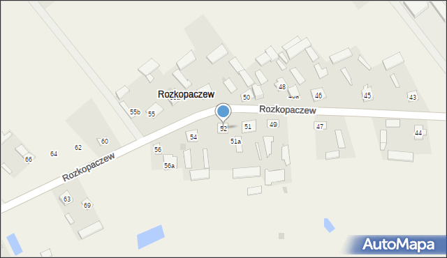 Rozkopaczew, Rozkopaczew, 52, mapa Rozkopaczew