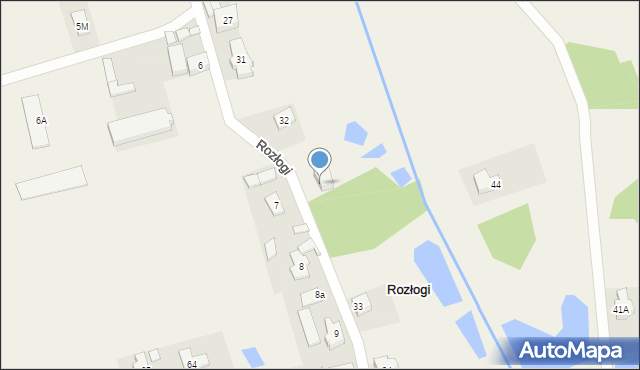 Rozłogi, Rozłogi, 32b, mapa Rozłogi