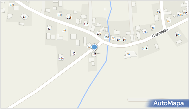 Rożniatów, Rożniatów, 47, mapa Rożniatów