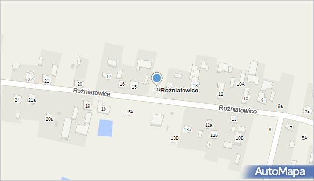 Rożniatowice, Rożniatowice, 14A, mapa Rożniatowice