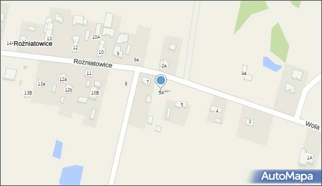 Rożniatowice, Rożniatowice, 5A, mapa Rożniatowice