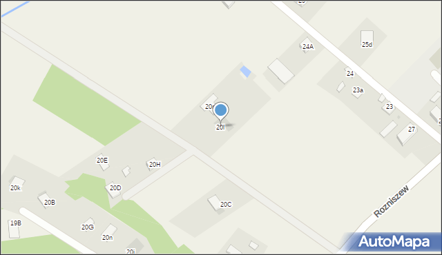 Rozniszew, Rozniszew, 20l, mapa Rozniszew