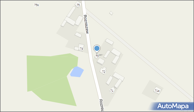 Rozniszew, Rozniszew, 73, mapa Rozniszew