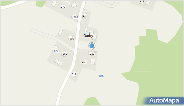 Rożnów, Rożnów, 282, mapa Rożnów