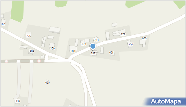 Rożnów, Rożnów, 283, mapa Rożnów